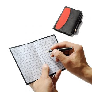 Fútbol Referee Red and Yellow Card With Holster Notebook Pencil