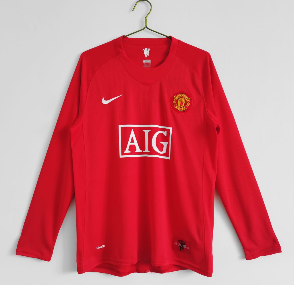 Manchester United 2007-08 Camiseta local de manga larga