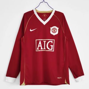 Manchester United 2006-07 Camiseta local de manga larga