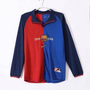 Barcelona 1999-00 Local Centennial Edition Camiseta de manga larga
