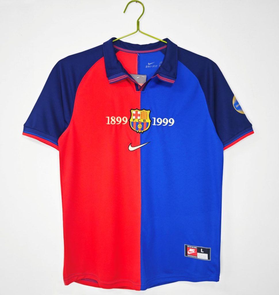 Barcelona 1999-00 Local Centennial Edition Camiseta