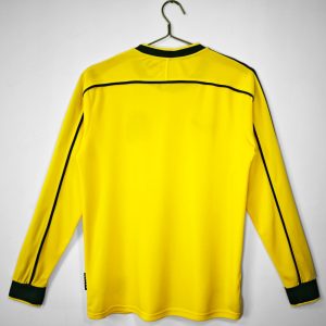 Brasil 1998 Camiseta local de manga larga