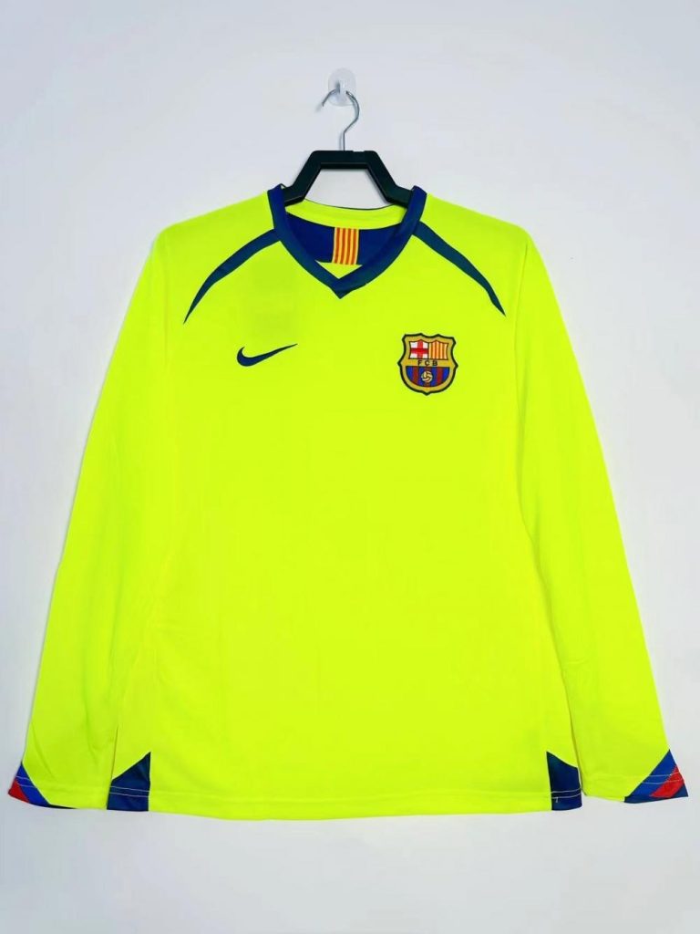 Barcelona 2005-2006 Camiseta visitante de manga larga