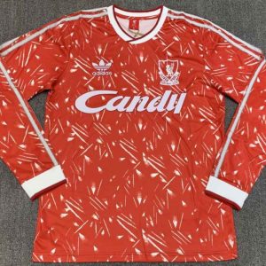 Liverpool 1989-91 Camiseta local de manga larga