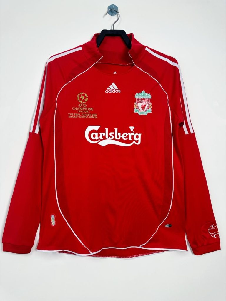 Liverpool 2006-08 Local Long Sleeve UCL Camiseta