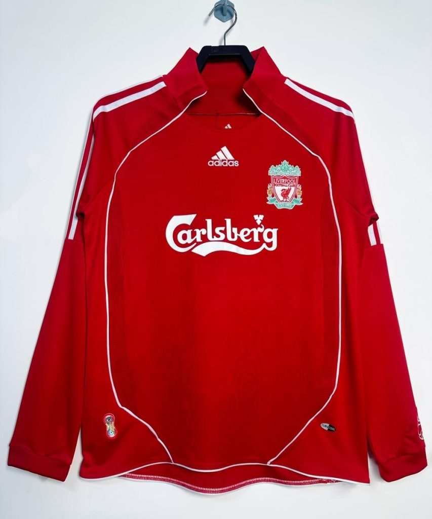 Liverpool 2006-08 Camiseta local de manga larga