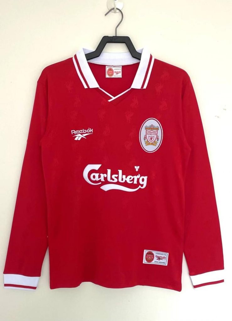 Liverpool 1996-97 Camiseta local de manga larga
