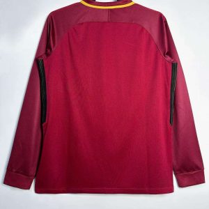Roma 2017-18 Camiseta local de manga larga