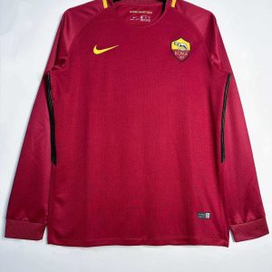 Roma 2017-18 Camiseta local de manga larga