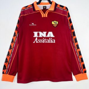 Roma 1998-99 Camiseta local de manga larga