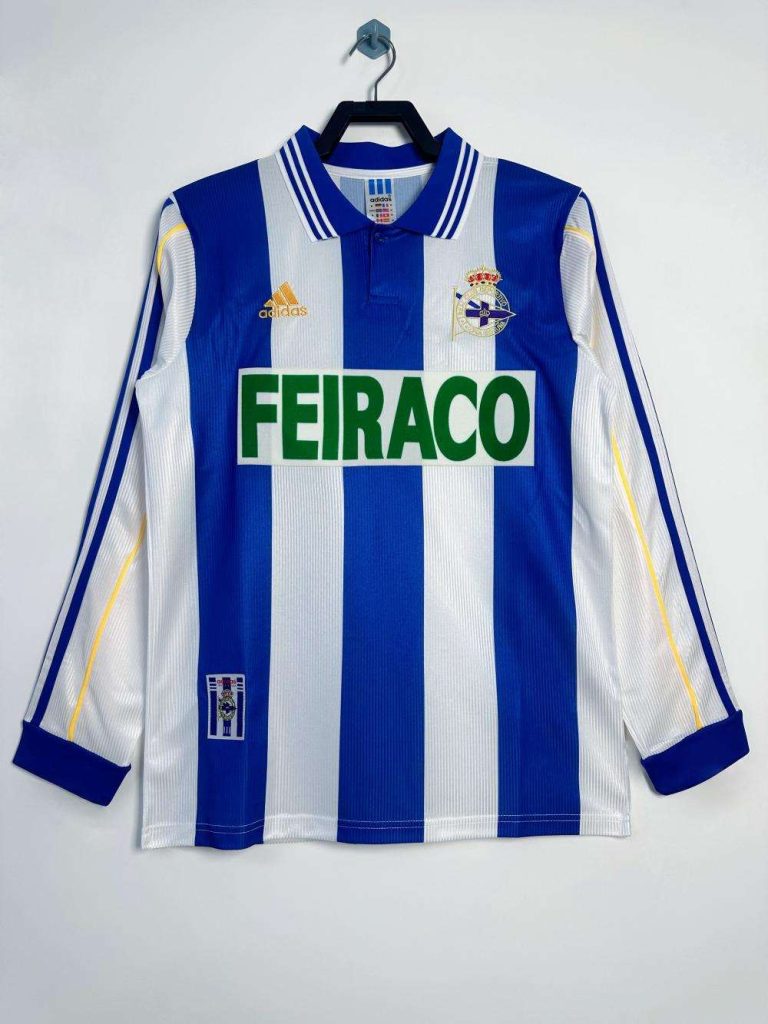 Deportivo 1999-00 Camiseta local de manga larga