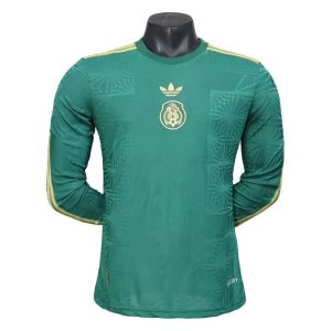 México 2025 Versión jugador Gold Camiseta de manga larga