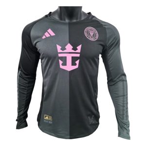 Inter Miami 2025 Camiseta visitante versión jugador de manga larga