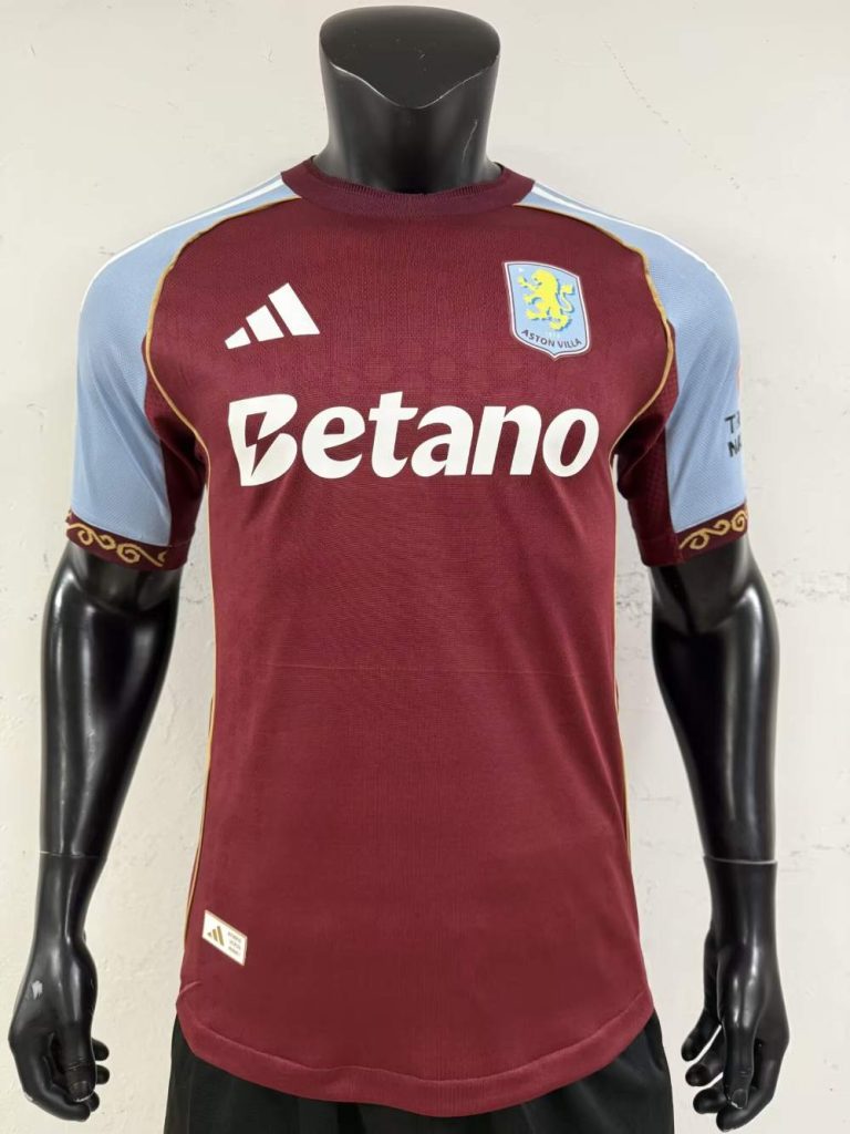 Aston Villa 2025-26 Camiseta local versión jugador