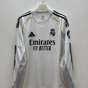Real Madrid 2025-26 Camiseta local de manga larga