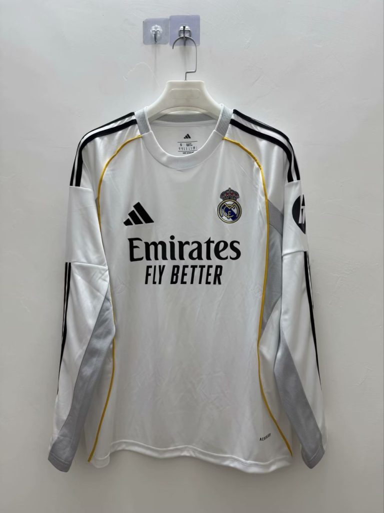 Real Madrid 2025-26 Camiseta local de manga larga