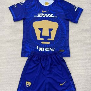 niños Pumas UNAM 2025-26 Visitante kit