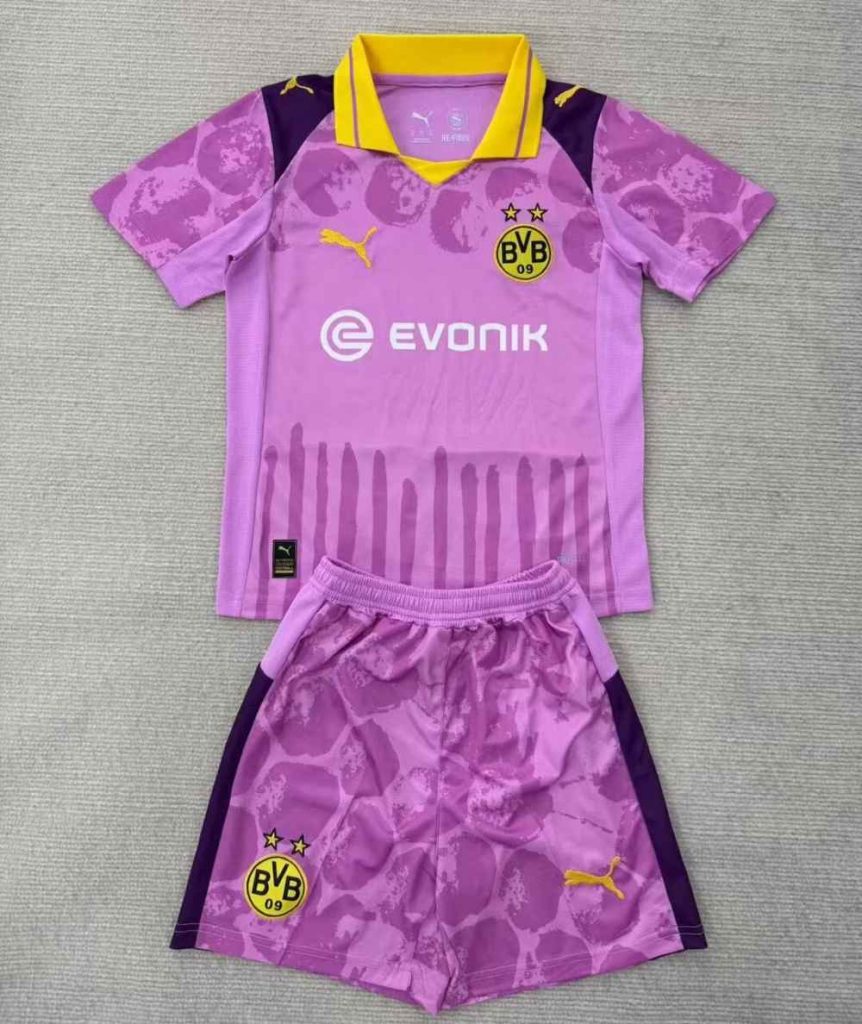 niños Dortmund 2025-26 Portero Kit