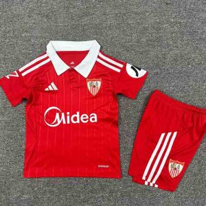 niños Sevilla 2025-26 Visitante Kit