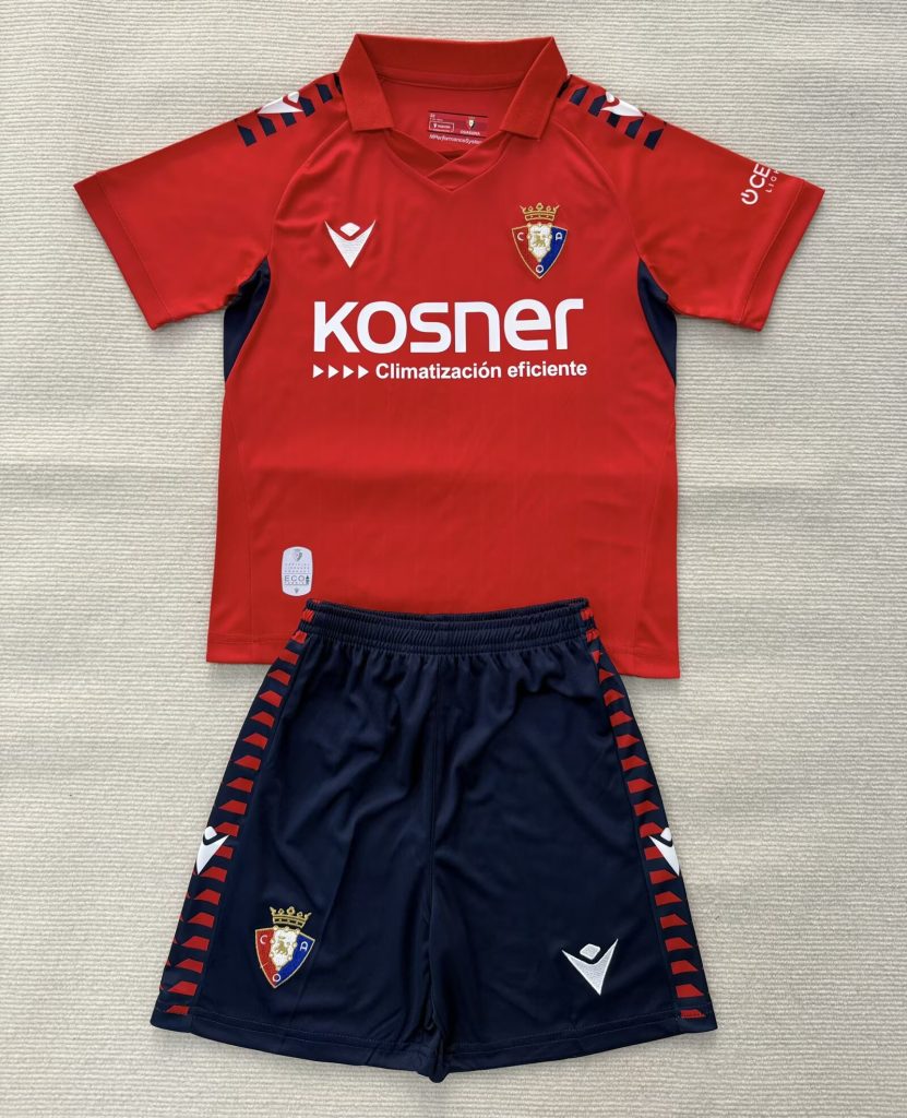 niños Osasuna 2025-26 Local Kit