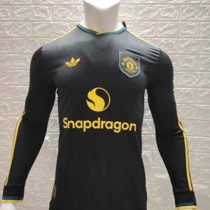 Manchester United 2025-26 Tercera camiseta versión jugador de manga larga