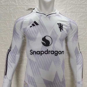Manchester United 2025-26 Camiseta visitante versión jugador de manga larga