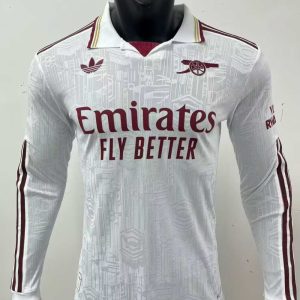 Arsenal 2025-26 Tercera camiseta versión jugador de manga larga