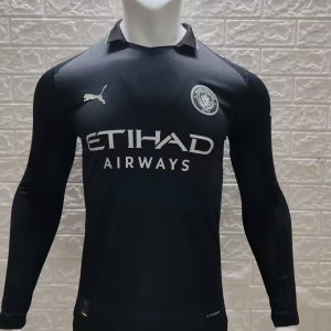 Manchester City 2025-26 Camiseta visitante versión jugador de manga larga