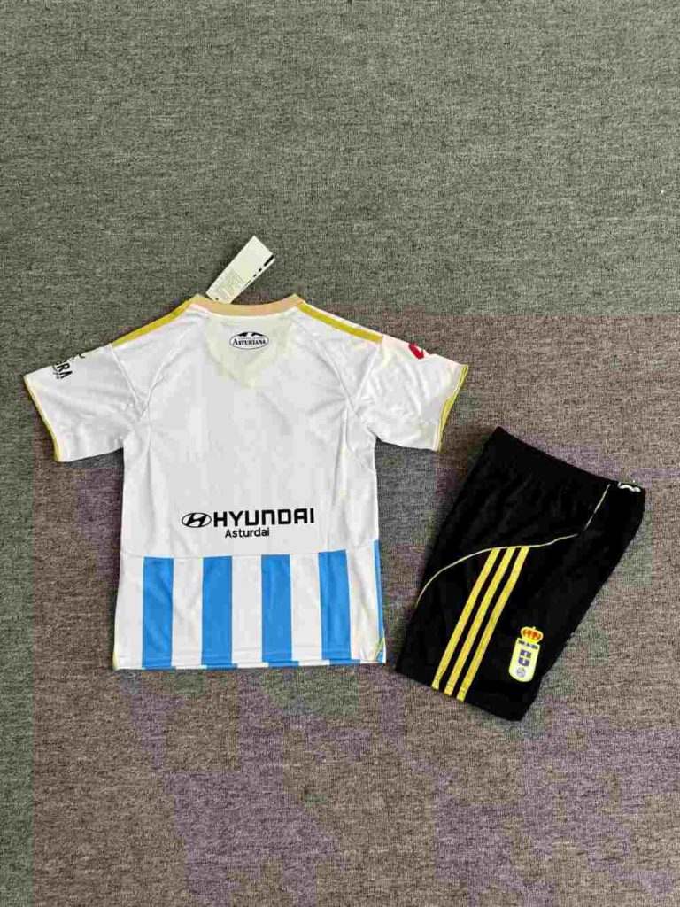 niños Real Oviedo 2025-26 Visitante Kit