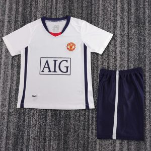 niños Manchester United 2008-09 Visitante Kit