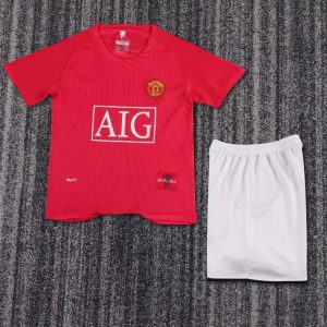 niños Manchester United 2007-09 Local Kit
