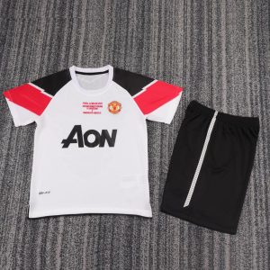 niños Manchester United 2011-12 Visitante Champions League Kit