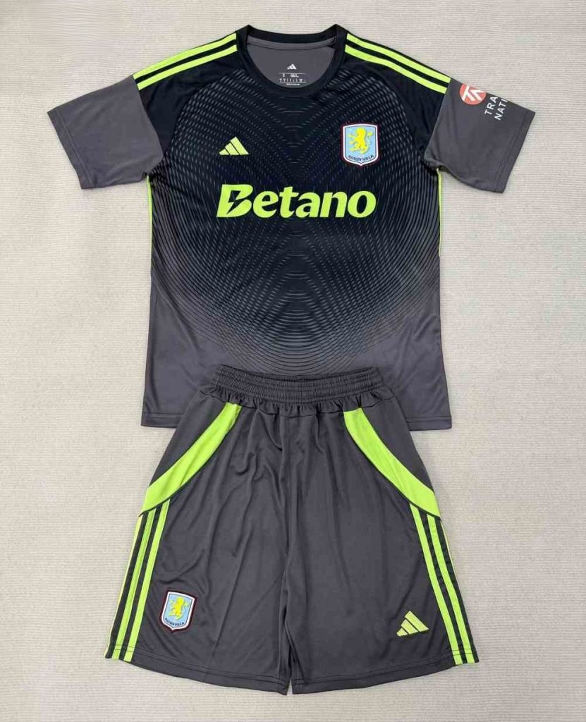niños Aston Villa 2025-26 Portero Kit