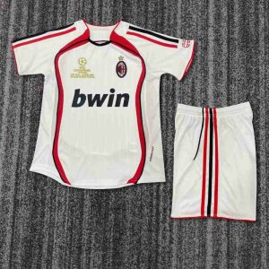 niños AC Milan 2006-07 Visitante Kit