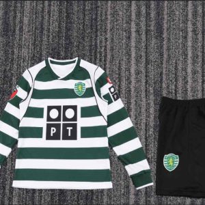 niños Sporting CP Lisbon 2001-03 Local Long Sleeve Kit