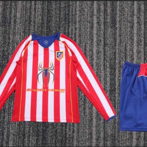 niños Atlético Madrid 2004-05 Local Long Sleeve Kit