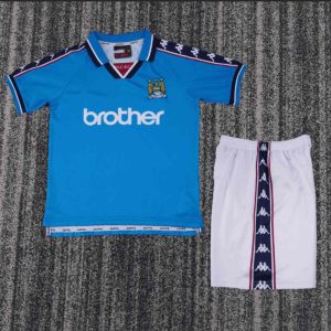 niños Manchester City 1997-98 Local Kit