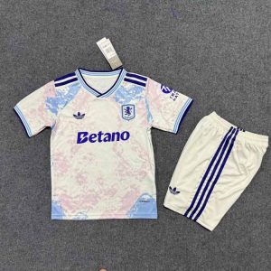niños Aston Villa 2025-26 Tercera Kit