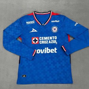 Cruz Azul 2025-26 Camiseta local de manga larga