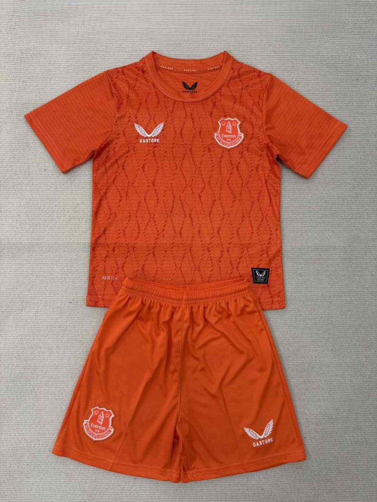 niños Everton 2025-26 Portero Kit