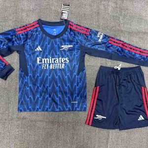 niños Arsenal 2025-26 Visitante Long Sleeve Kit