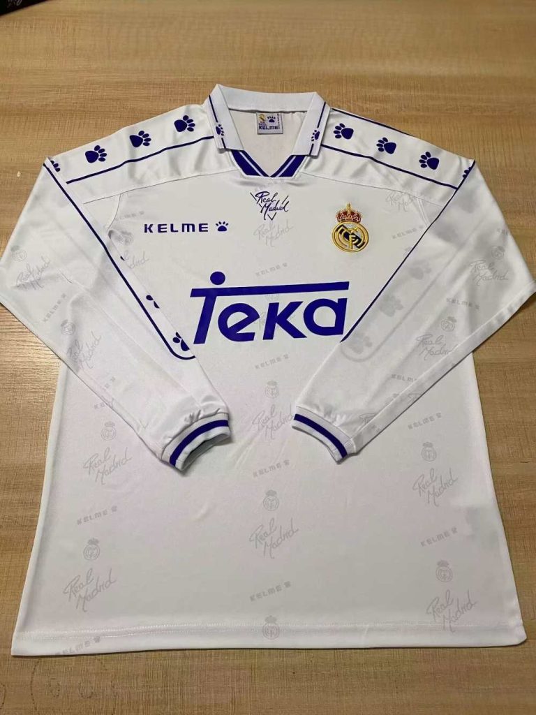Real Madrid 1994-96 Camiseta local de manga larga