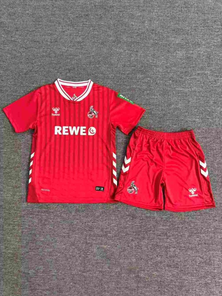 niños FC Köln 2025 Visitante Kit