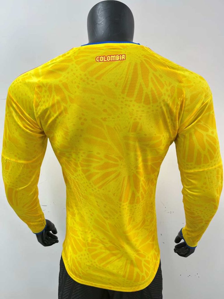 Colombia 2026 FIFA World Cup Camiseta local versión jugador de manga larga