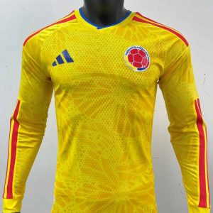 Colombia 2026 FIFA World Cup Camiseta local versión jugador de manga larga