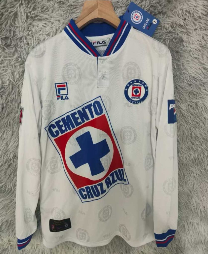 Cruz Azul 1998 Camiseta visitante de manga larga