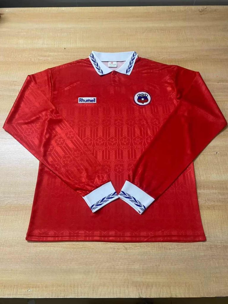 Chile 1995 Camiseta local de manga larga Camiseta