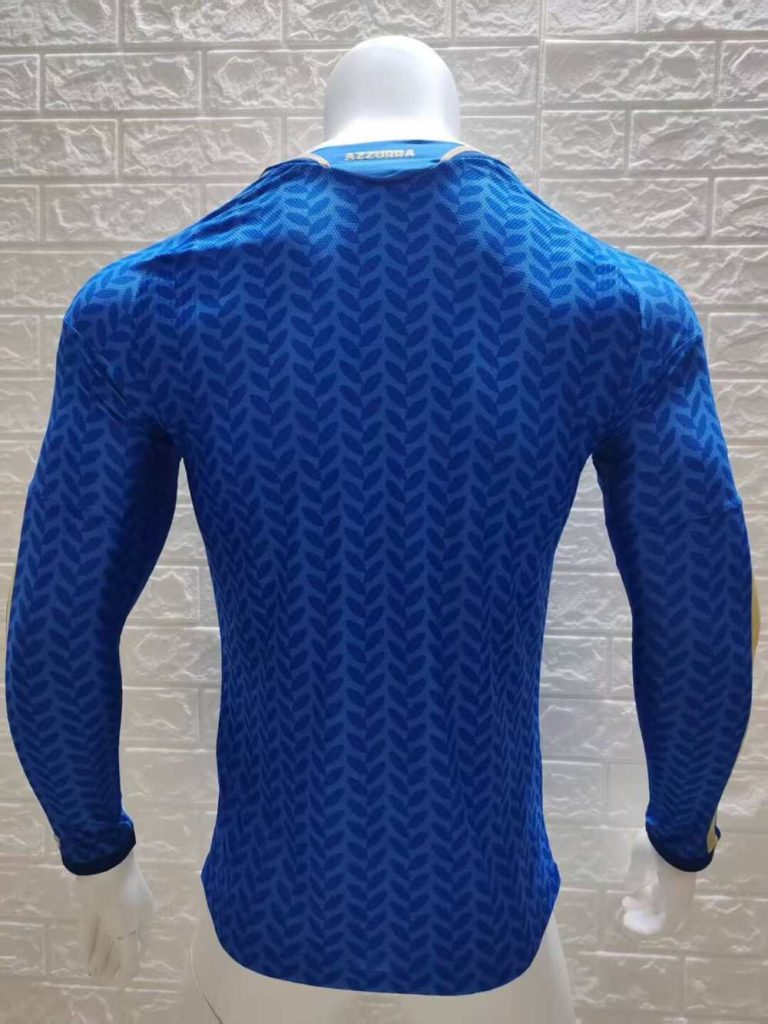 Italia 2026 Camiseta local versión jugador de manga larga