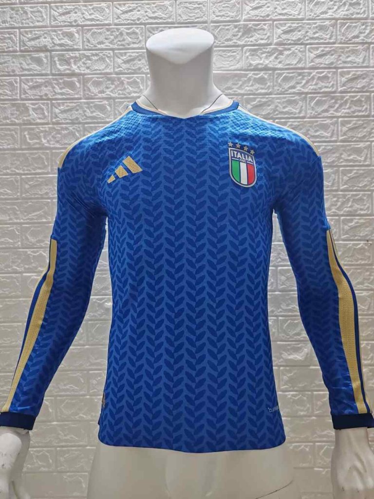 Italia 2026 Camiseta local versión jugador de manga larga