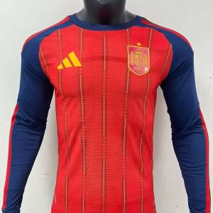 España 2026 FIFA World Cup Camiseta local versión jugador de manga larga